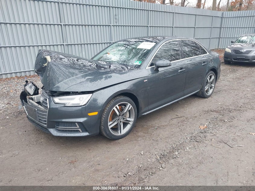 VIN WAUENAF45HN017699 2017 AUDI A4 PREMIUM PLUS