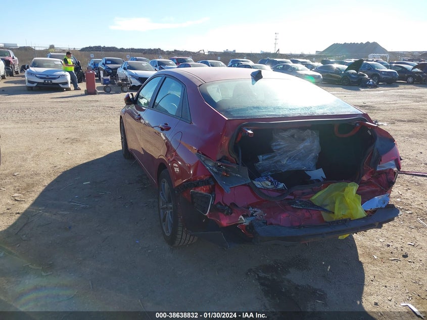 VIN KMHLL4AG1MU102005 2021 HYUNDAI ELANTRA SE