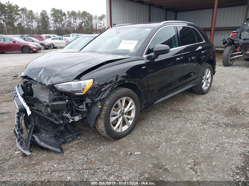 VIN WA1DECF32N1069662 2022 AUDI Q3 PREMIUM 45 TFSI S LINE QUATTRO TIPTRONIC