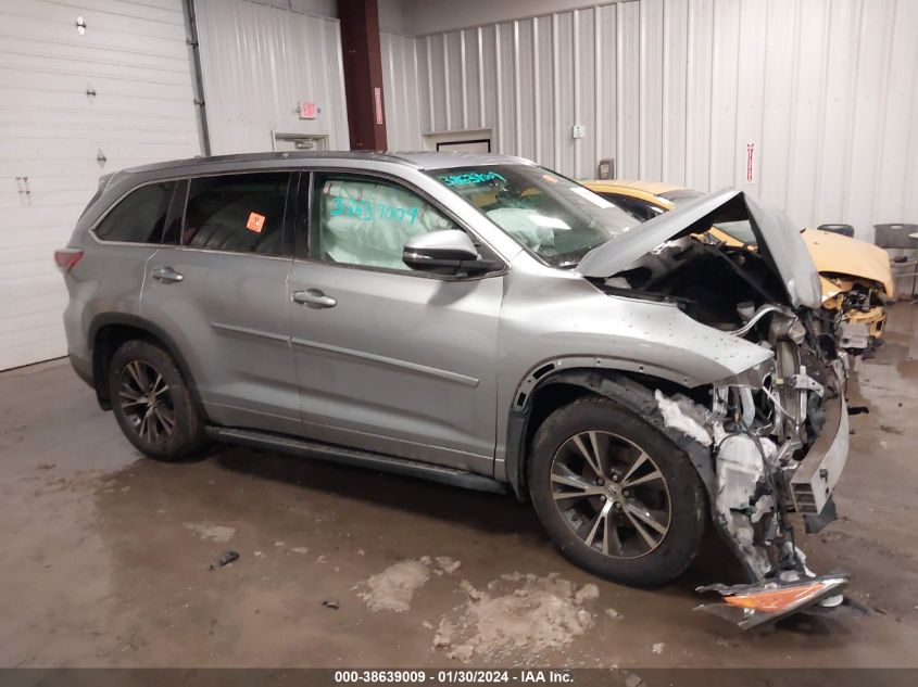 2016 TOYOTA HIGHLANDER XLE V6 - 5TDJKRFH3GS270170