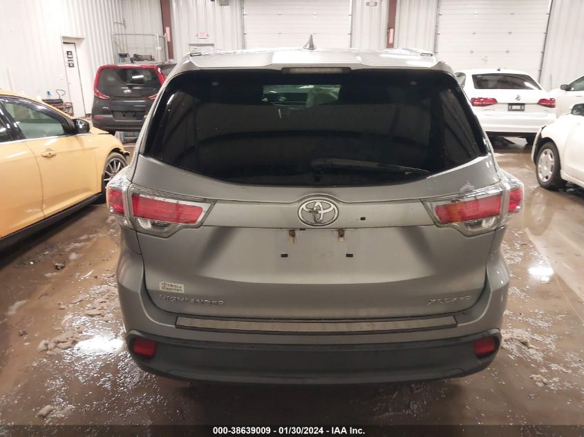 2016 TOYOTA HIGHLANDER XLE V6 - 5TDJKRFH3GS270170