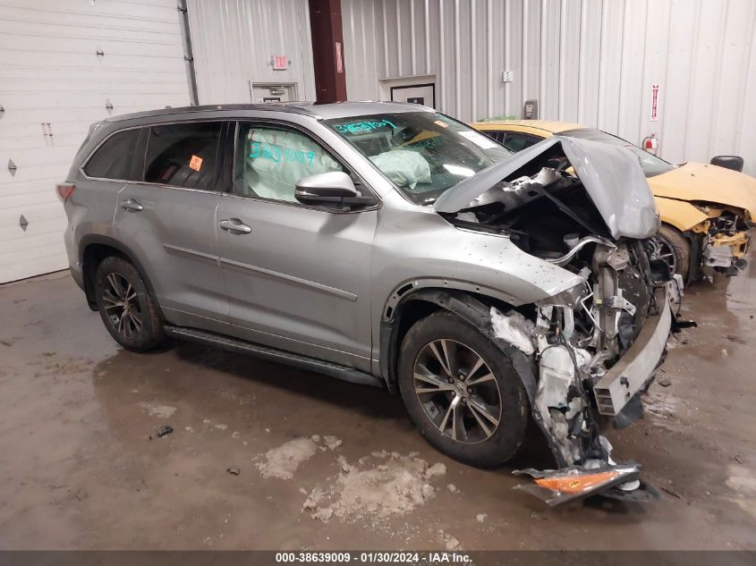 2016 TOYOTA HIGHLANDER XLE V6 - 5TDJKRFH3GS270170