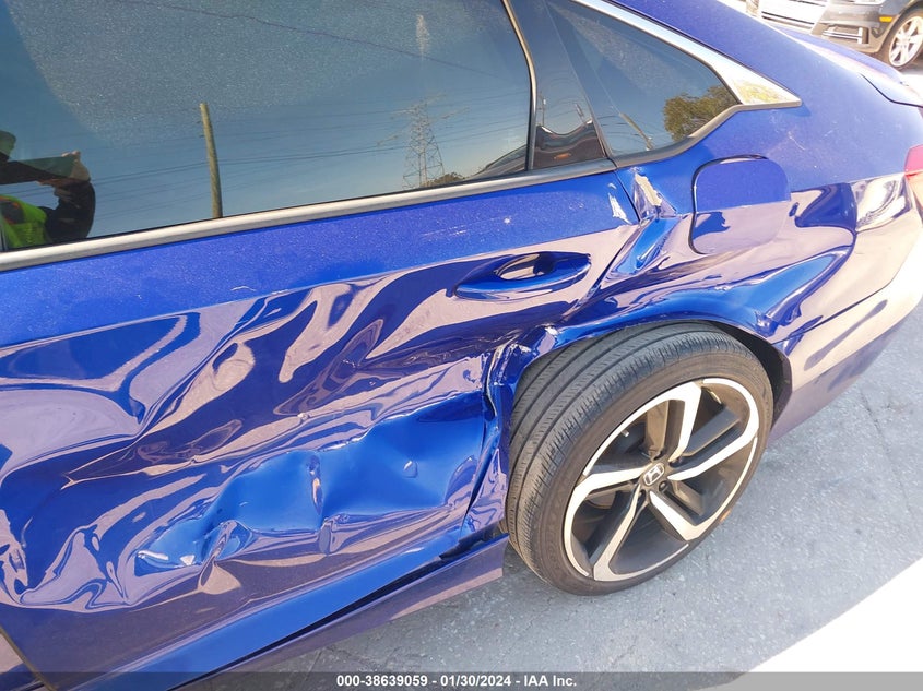 VIN 1HGCV1F39JA021125 2018 HONDA ACCORD SPORT