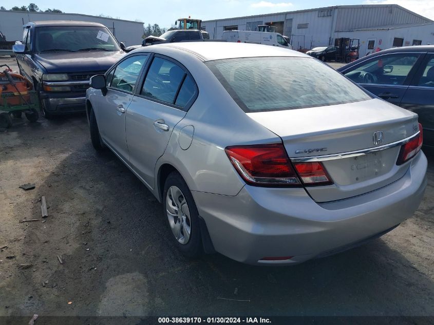 2013 HONDA CIVIC LX - 2HGFB2F53DH583458