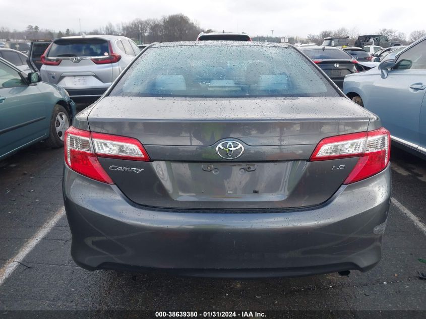 2013 TOYOTA CAMRY LE - 4T4BF1FKXDR281276