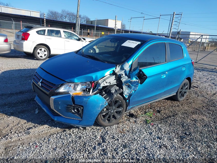 VIN ML32AWHJ6NH006130 2022 MITSUBISHI MIRAGE BLACK EDITION/SE