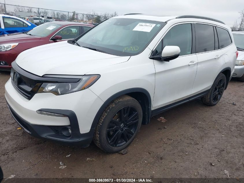2021 HONDA PILOT SE - 5FNYF6H26MB074007