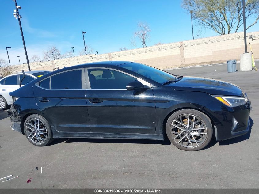 2019 HYUNDAI ELANTRA SPORT - KMHD04LB8KU813082