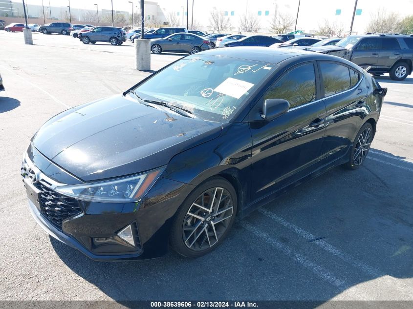 2019 HYUNDAI ELANTRA SPORT - KMHD04LB8KU813082