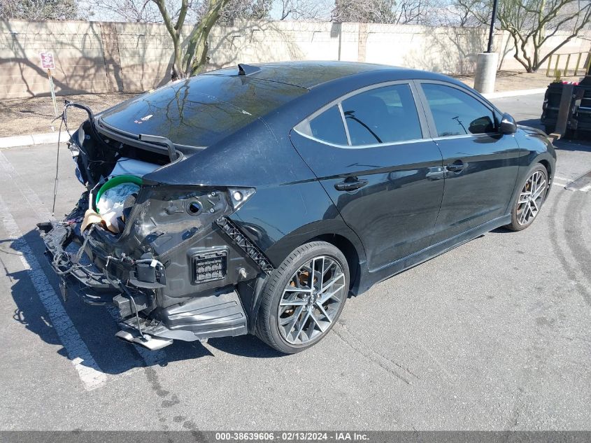 2019 HYUNDAI ELANTRA SPORT - KMHD04LB8KU813082