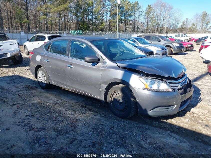 2015 NISSAN SENTRA S/SV/SR/SL - 3N1AB7AP8FY370388