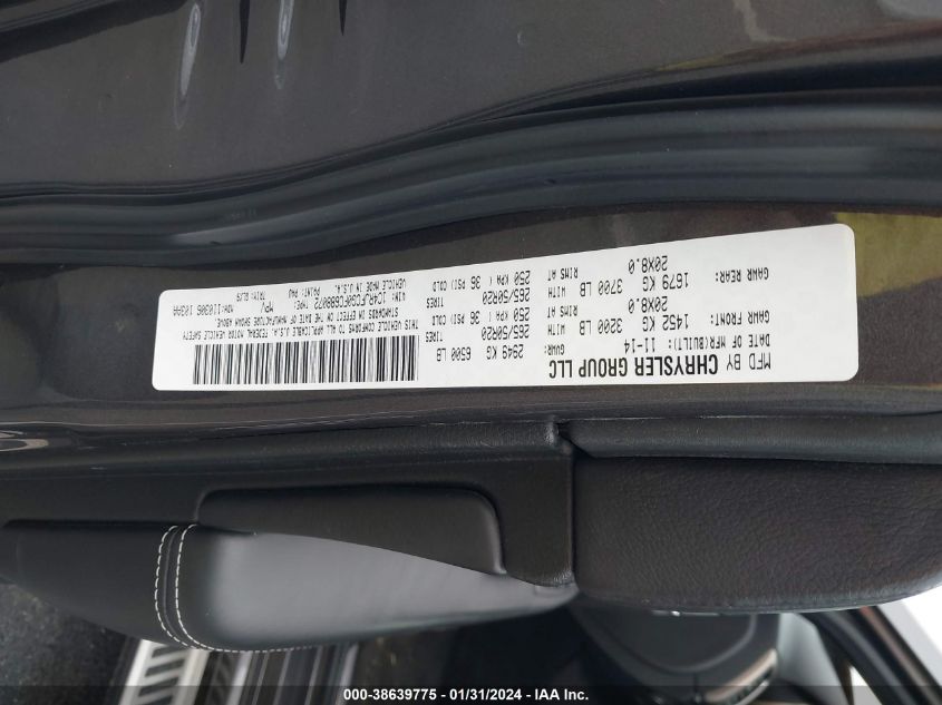 2015 JEEP GRAND CHEROKEE OVERLAND - 1C4RJFCG0FC688072