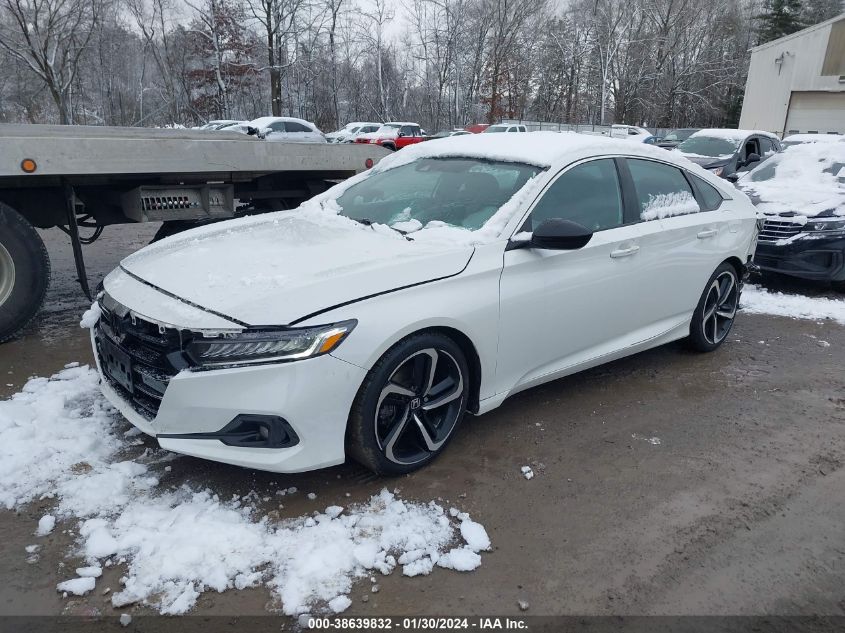 2021 HONDA ACCORD SPORT - 1HGCV1F33MA019973