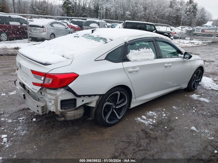 2021 HONDA ACCORD SPORT - 1HGCV1F33MA019973