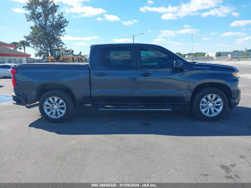 2021 CHEVROLET SILVERADO 1500 2WD  SHORT BED CUSTOM - 1GCPWBEK9MZ295202