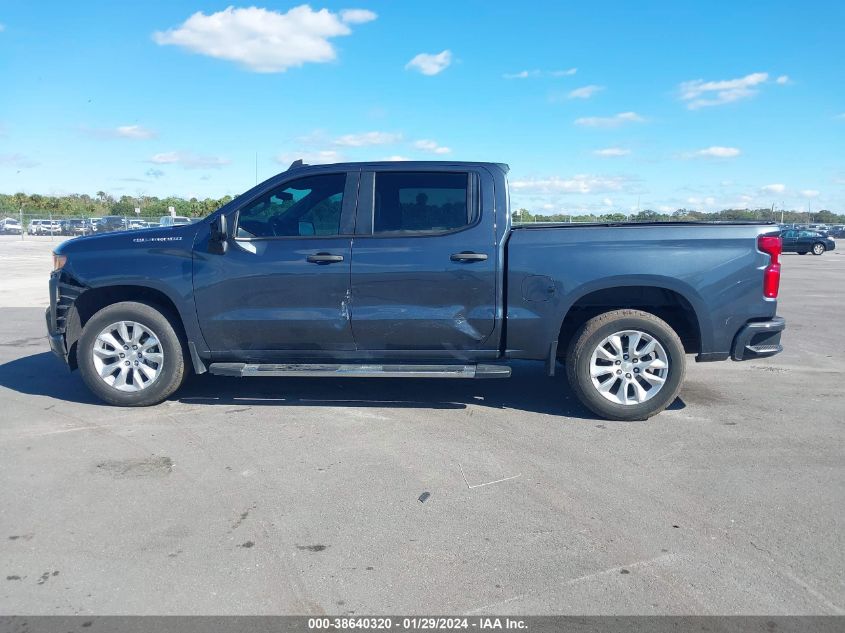 2021 CHEVROLET SILVERADO 1500 2WD  SHORT BED CUSTOM - 1GCPWBEK9MZ295202
