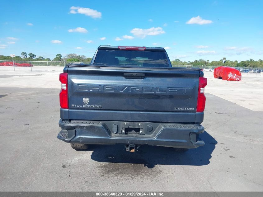 2021 CHEVROLET SILVERADO 1500 2WD  SHORT BED CUSTOM - 1GCPWBEK9MZ295202