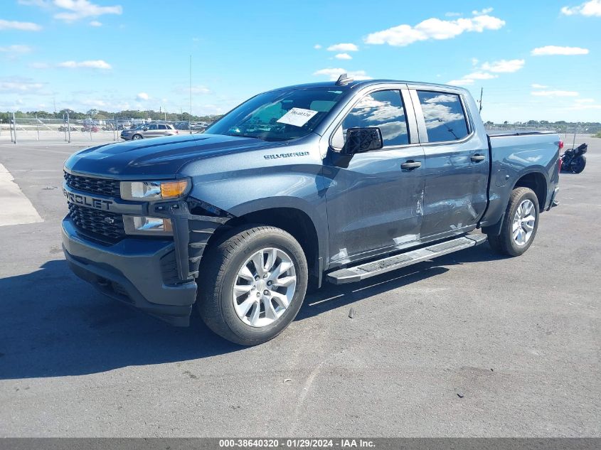 2021 CHEVROLET SILVERADO 1500 2WD  SHORT BED CUSTOM - 1GCPWBEK9MZ295202