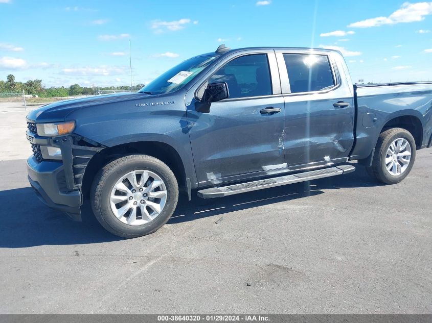 2021 CHEVROLET SILVERADO 1500 2WD  SHORT BED CUSTOM - 1GCPWBEK9MZ295202