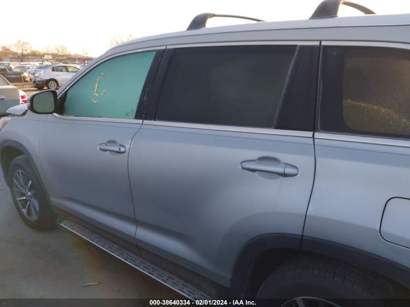 2019 TOYOTA HIGHLANDER SE/XLE - 5TDKZRFH0KS322881