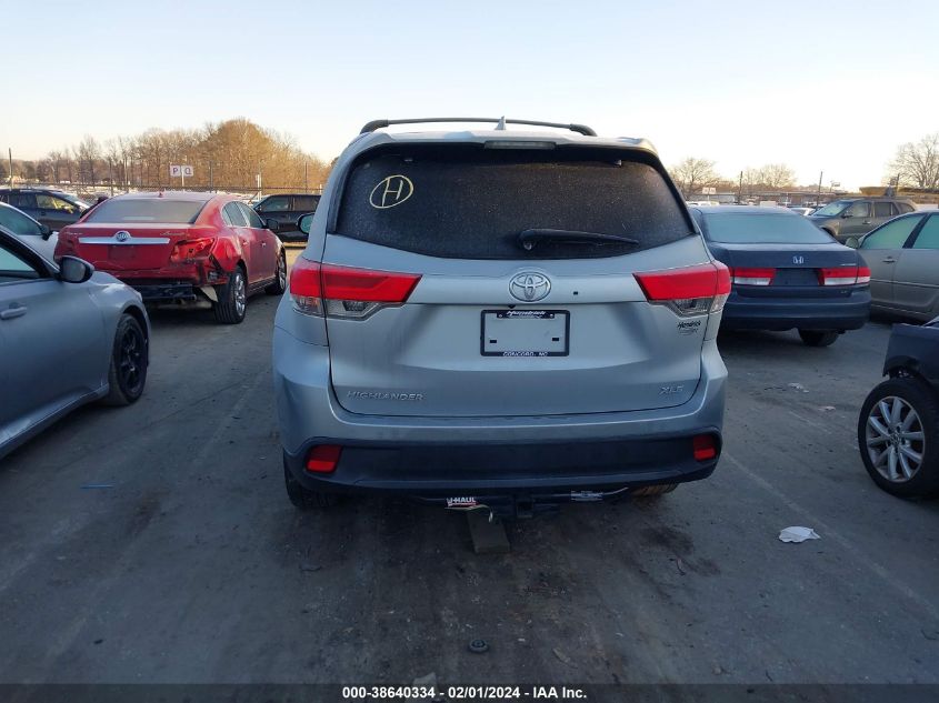 2019 TOYOTA HIGHLANDER SE/XLE - 5TDKZRFH0KS322881