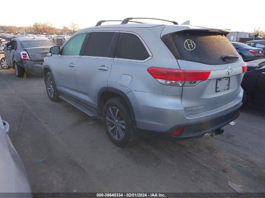 2019 TOYOTA HIGHLANDER SE/XLE - 5TDKZRFH0KS322881