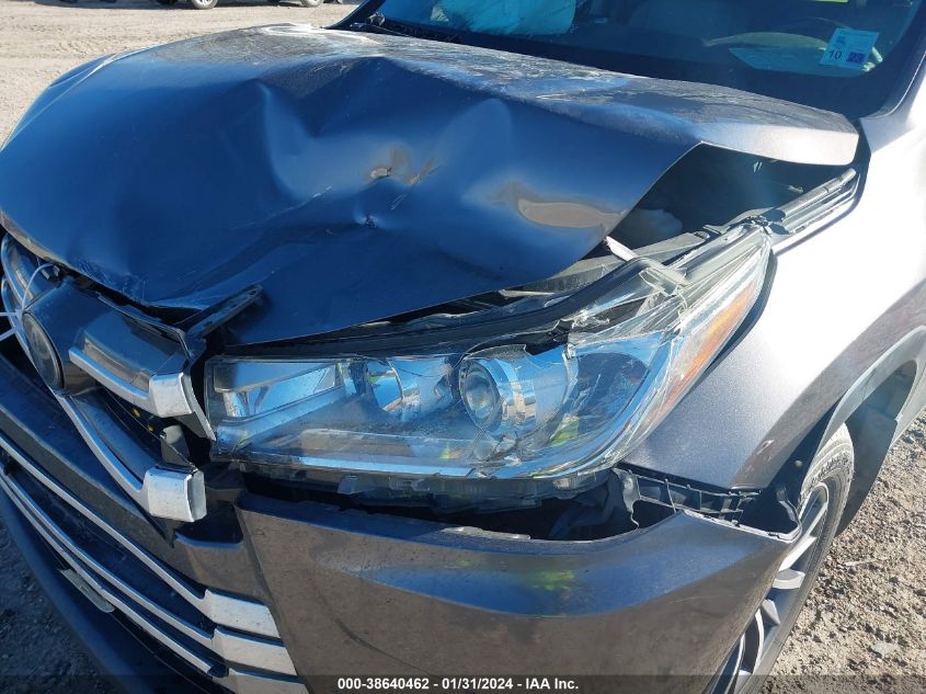 2017 TOYOTA HIGHLANDER SE/XLE - 5TDJZRFH8HS521116