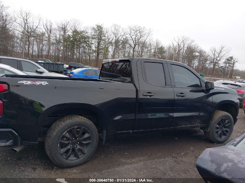2020 CHEVROLET SILVERADO 1500 4WD DOUBLE CAB STANDARD BED CUSTOM - 1GCRYBEH4LZ229887