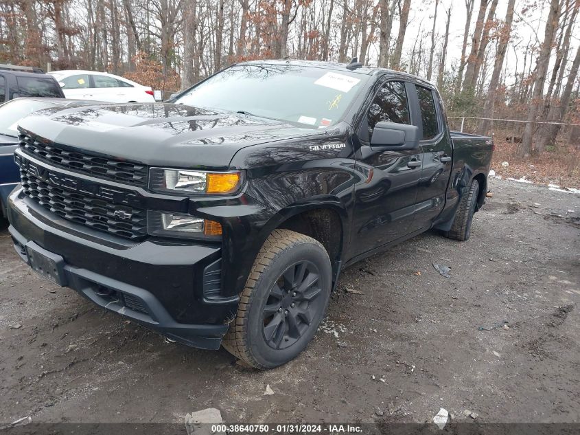 2020 CHEVROLET SILVERADO 1500 4WD DOUBLE CAB STANDARD BED CUSTOM - 1GCRYBEH4LZ229887