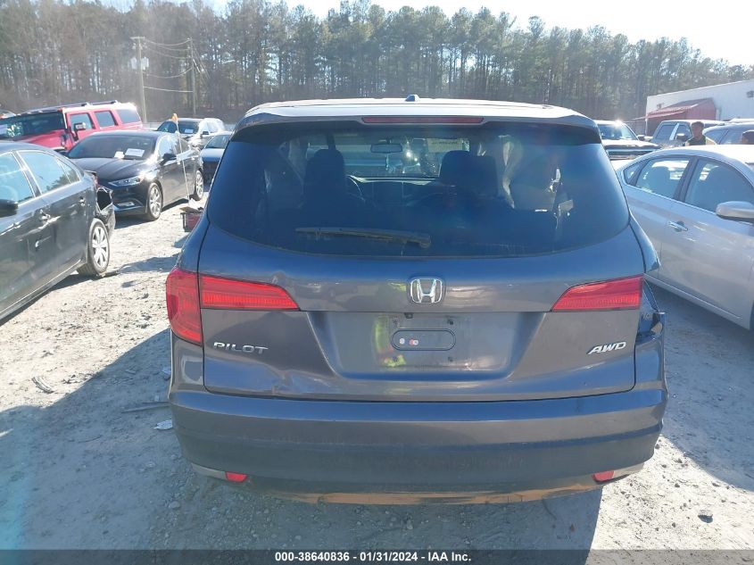 2017 HONDA PILOT EX-L - 5FNYF6H5XHB050874