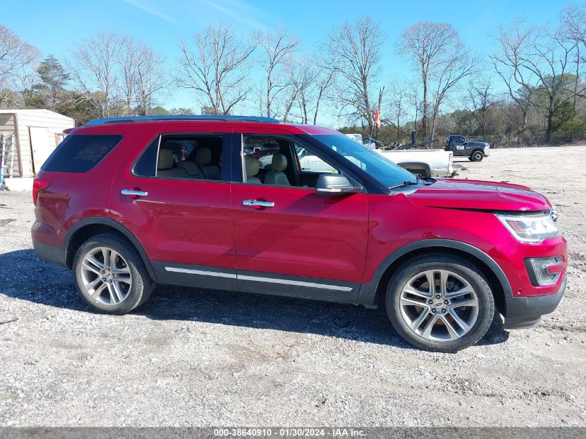 2016 FORD EXPLORER LIMITED - 1FM5K7FH2GGA68769