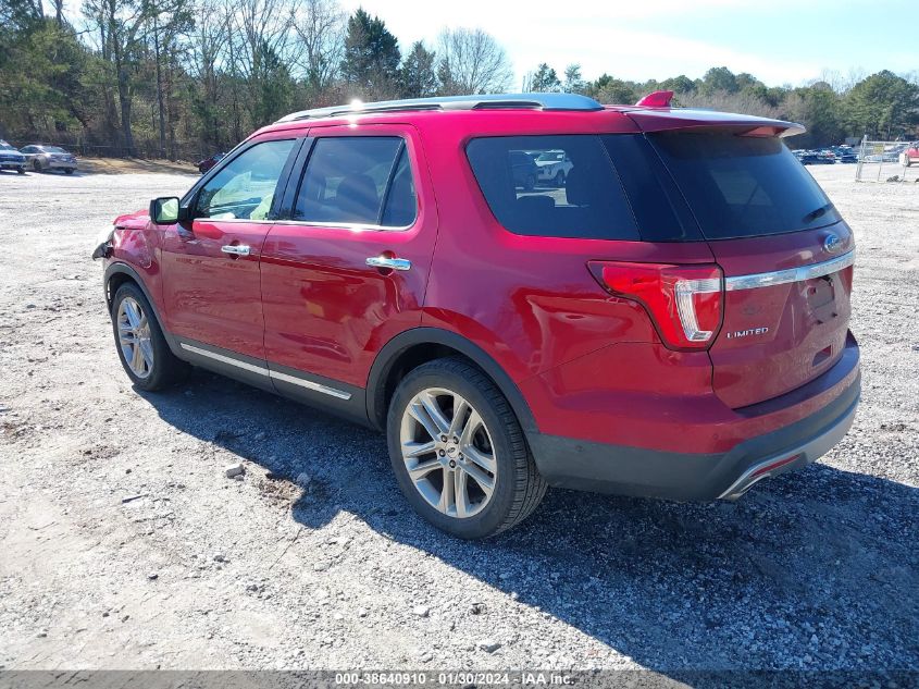 2016 FORD EXPLORER LIMITED - 1FM5K7FH2GGA68769
