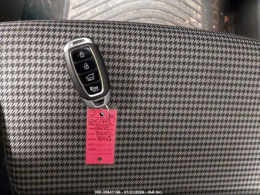 2018 HYUNDAI KONA SEL - KM8K2CAA4JU131272