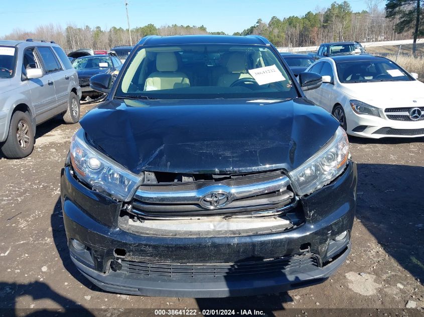 2016 TOYOTA HIGHLANDER XLE V6 - 5TDJKRFH5GS500257