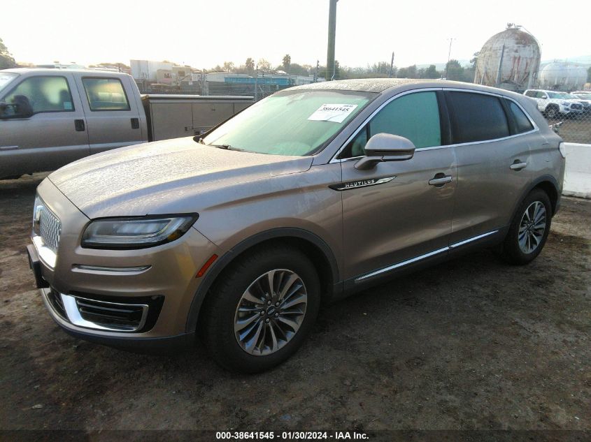 2019 LINCOLN NAUTILUS SELECT - 2LMPJ6K92KBL36728