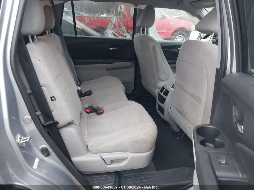 2016 HONDA PILOT LX - 5FNYF6H11GB072273
