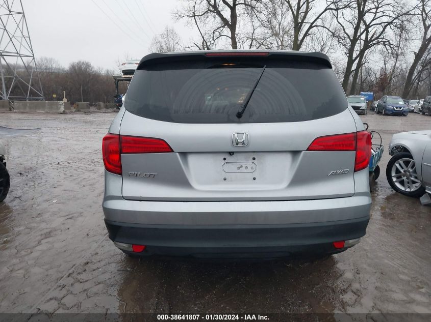 2016 HONDA PILOT LX - 5FNYF6H11GB072273