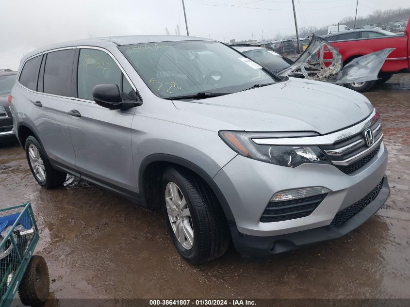 2016 HONDA PILOT LX - 5FNYF6H11GB072273