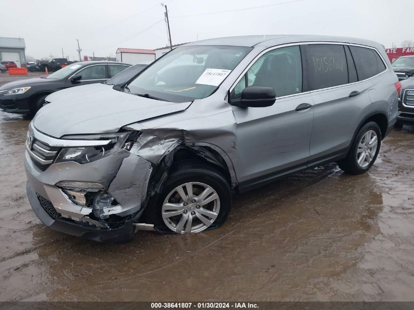 2016 HONDA PILOT LX - 5FNYF6H11GB072273