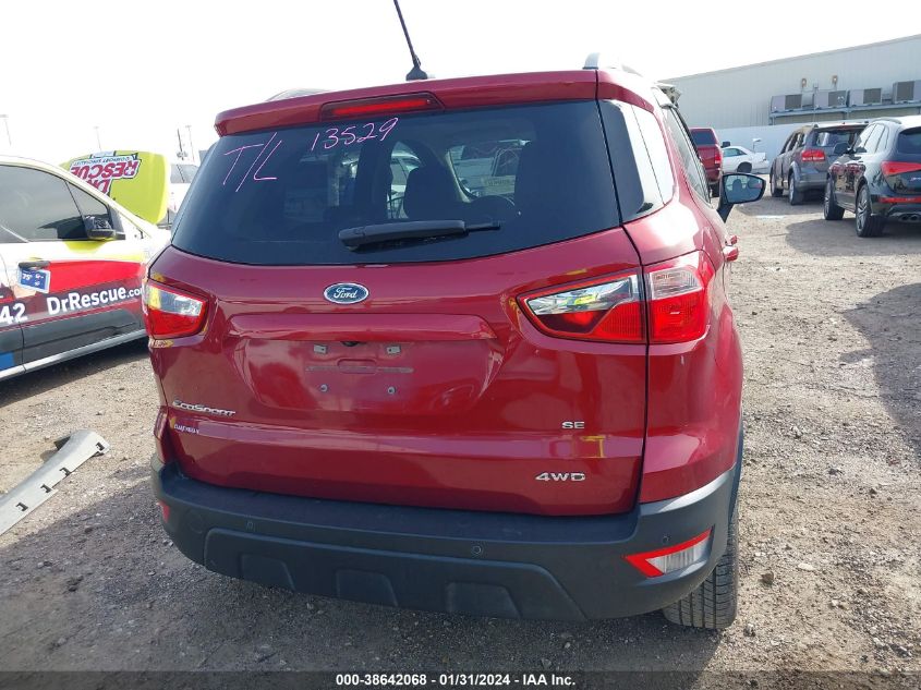 2020 FORD ECOSPORT SE - MAJ6S3GL4LC332635