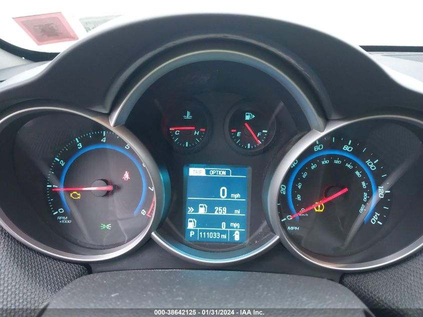 2015 CHEVROLET CRUZE 1LT AUTO - 1G1PC5SB7F7298573