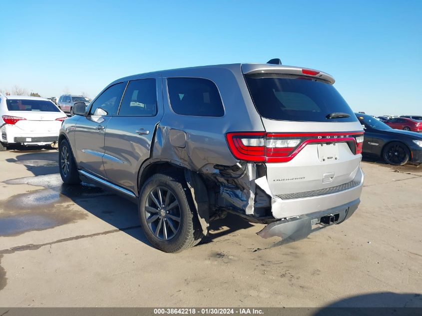 2018 DODGE DURANGO SXT RWD - 1C4RDHAG0JC393360