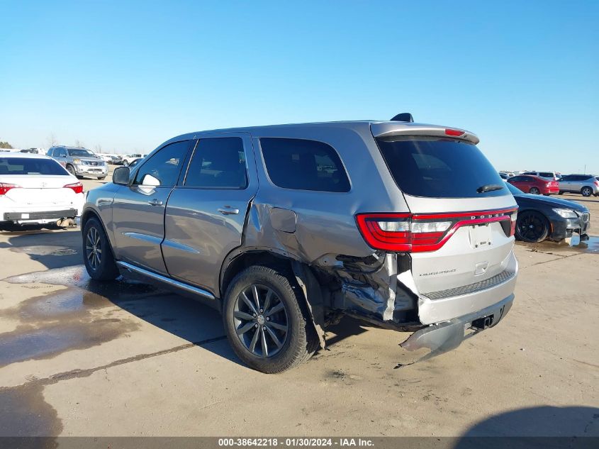 2018 DODGE DURANGO SXT RWD - 1C4RDHAG0JC393360