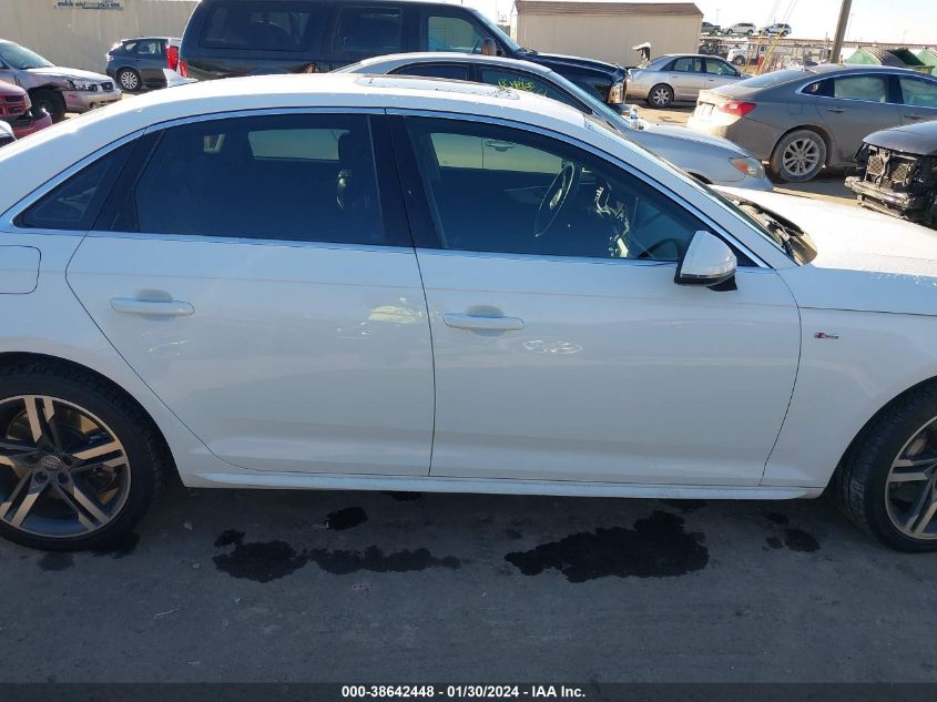 2017 AUDI A4 PREMIUM PLUS - WAUENAF48HN026347