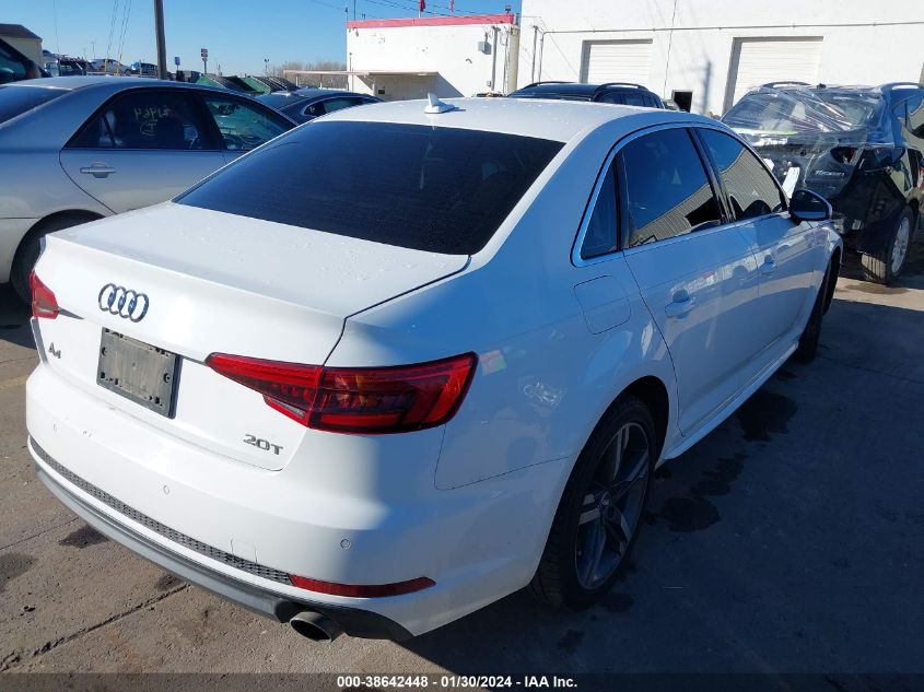 2017 AUDI A4 PREMIUM PLUS - WAUENAF48HN026347