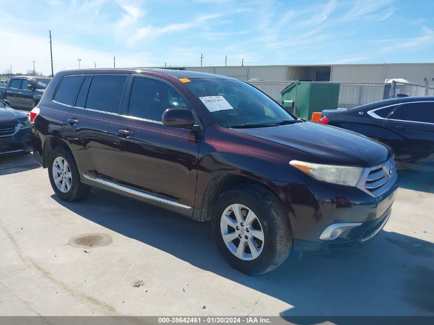 2013 TOYOTA HIGHLANDER BASE V6 - 5TDZK3EH9DS111165