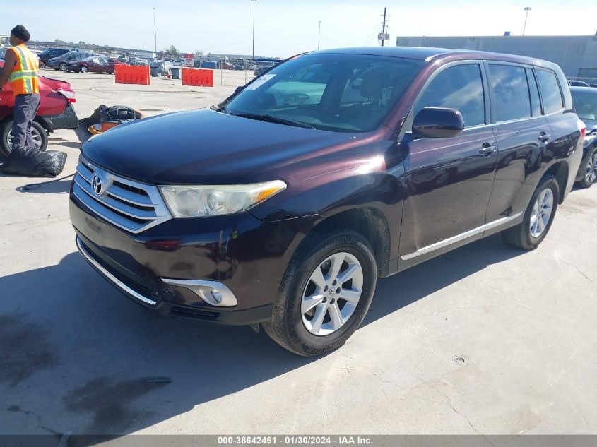 2013 TOYOTA HIGHLANDER BASE V6 - 5TDZK3EH9DS111165