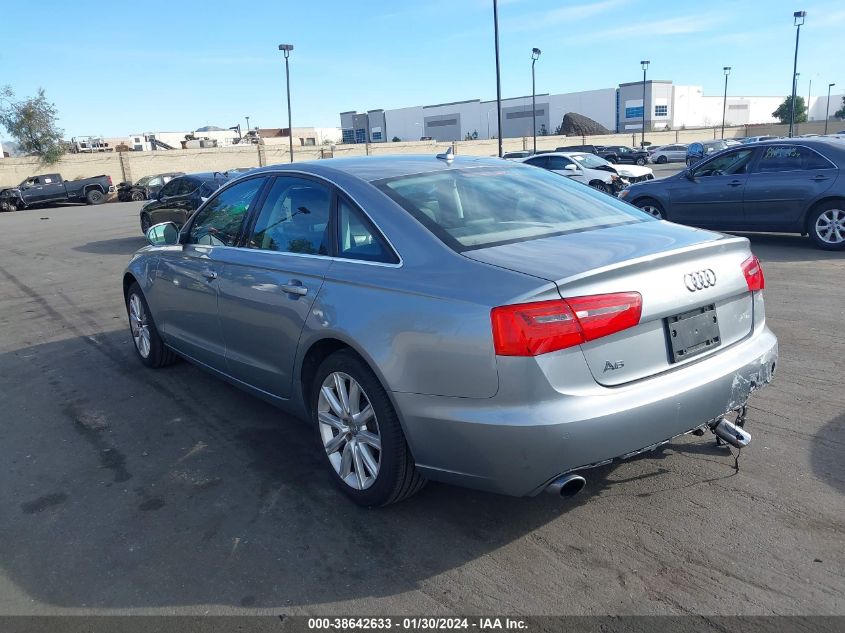 2013 AUDI A6 2.0T PREMIUM - WAUGFAFC8DN019485