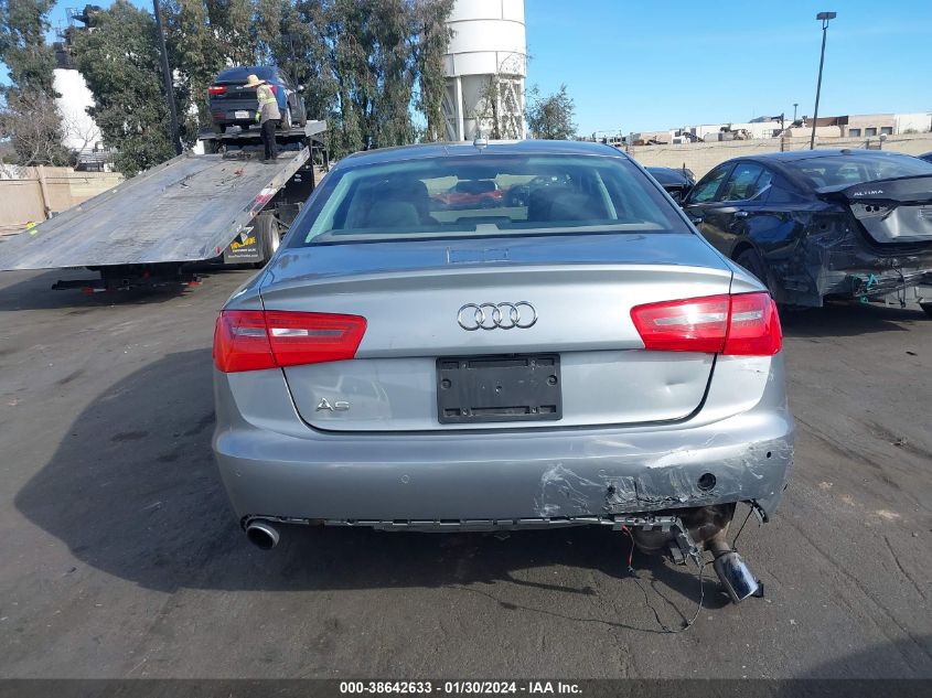 2013 AUDI A6 2.0T PREMIUM - WAUGFAFC8DN019485