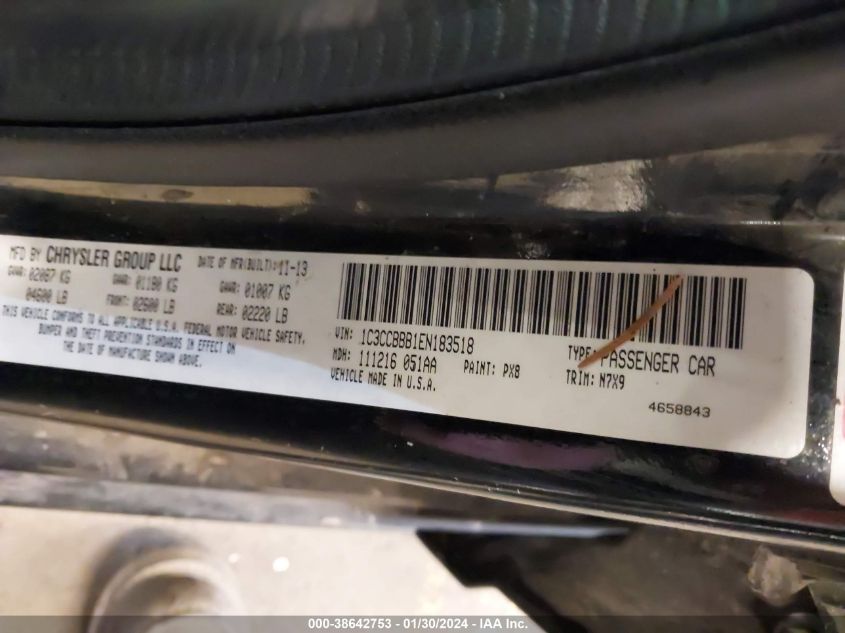 2014 CHRYSLER 200 TOURING - 1C3CCBBB1EN183518